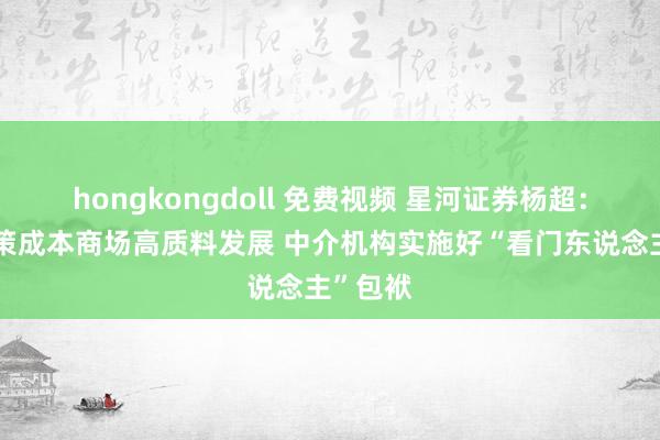 hongkongdoll 免费视频 星河证券杨超：切实鞭策成本商场高质料发展 中介机构实施好“看门东说念主”包袱