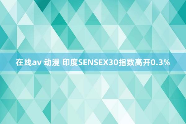 在线av 动漫 印度SENSEX30指数高开0.3%