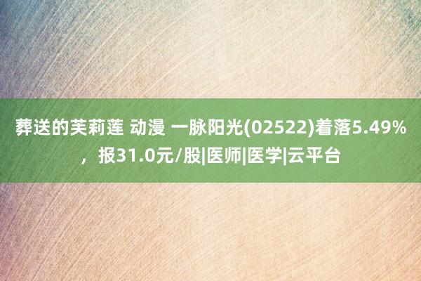 葬送的芙莉莲 动漫 一脉阳光(02522)着落5.49%，报31.0元/股|医师|医学|云平台